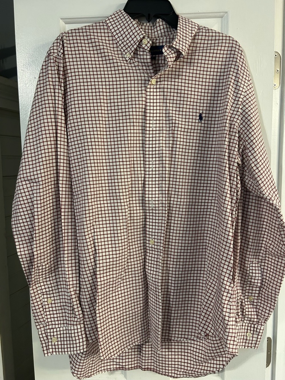 Ralph Lauren Classic Fit Lightweight Cotton Grid Button-Down Shirt